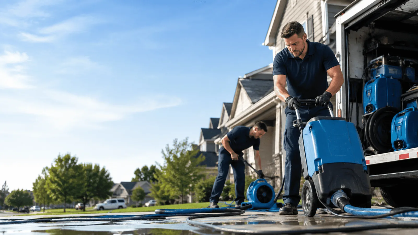 Dehumidification being performed in Jewett, NY